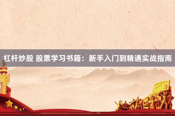 杠杆炒股 股票学习书籍：新手入门到精通实战指南