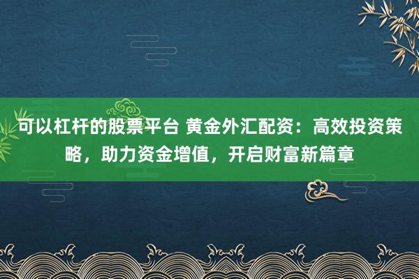 可以杠杆的股票平台 黄金外汇配资:高效投资策略,助力资金增值,开启财富新篇章