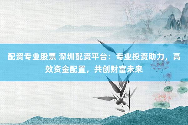 配资专业股票 深圳配资平台：专业投资助力，高效资金配置，共创财富未来