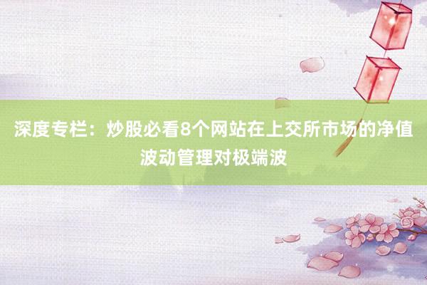 深度专栏：炒股必看8个网站在上交所市场的净值波动管理对极端波