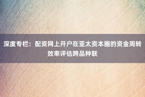 深度专栏：配资网上开户在亚太资本圈的资金周转效率评估跨品种联