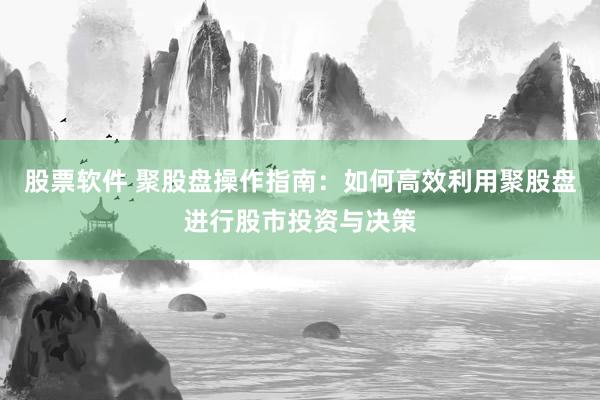 股票软件 聚股盘操作指南：如何高效利用聚股盘进行股市投资与决策
