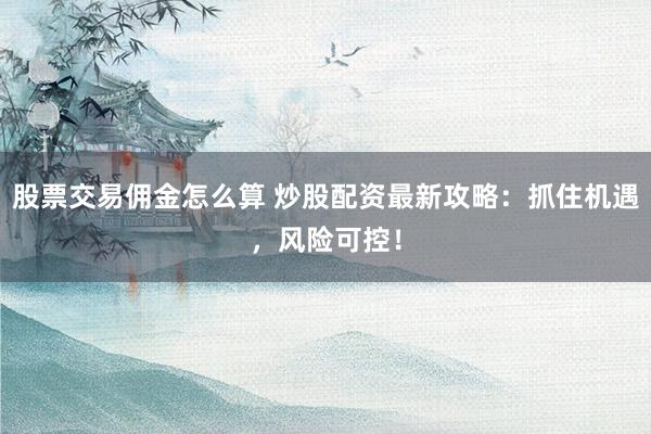 股票交易佣金怎么算 炒股配资最新攻略：抓住机遇，风险可控！